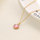 Beimu Peach Heart Stainless Steel Necklace