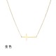 Horizontal Cross Stainless Steel Necklace