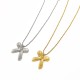 Stainless steel bow necklace