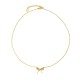  Stainless steel bow necklace