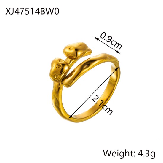 Stainless steel open ring