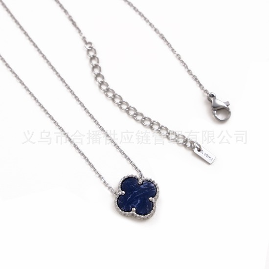 Four leaf clover stainless steel necklace