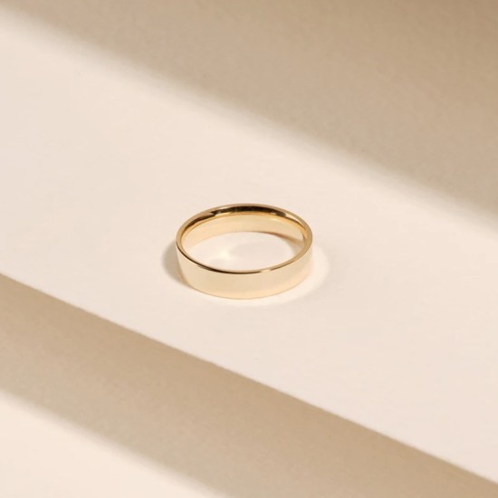 Flat stainless steel ring