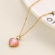 Beimu Peach Heart Stainless Steel Necklace