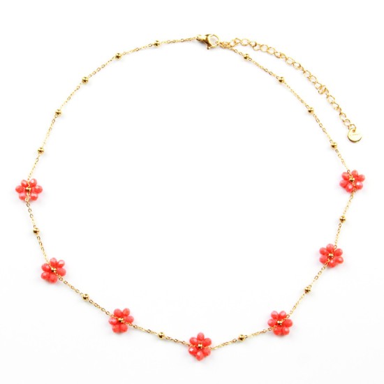 Stainless steel bead chain for floral decoration