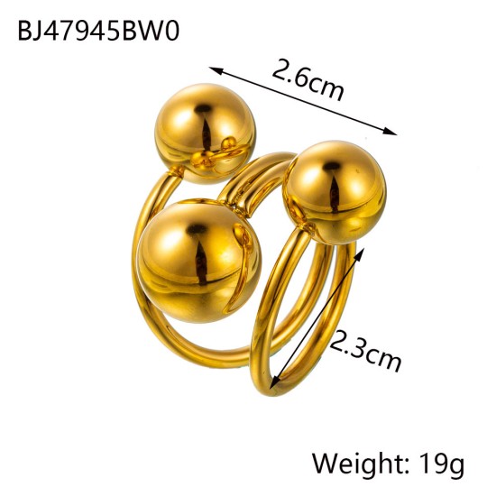 Stainless steel open ring