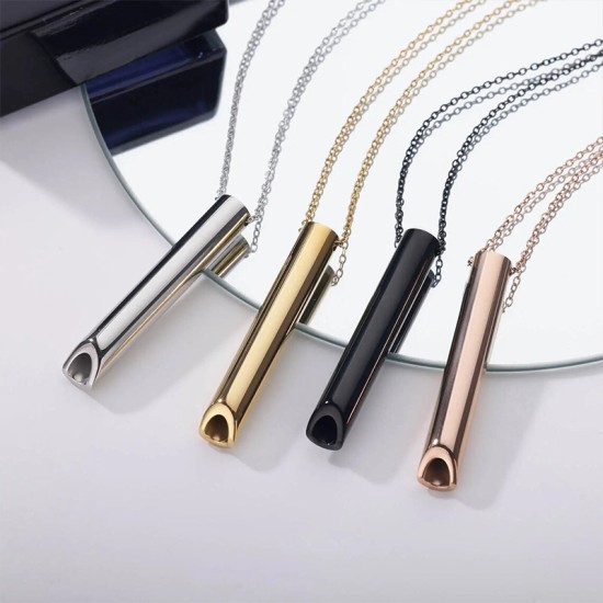 Whistle stainless steel necklace