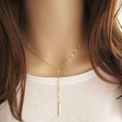 Y-shaped stainless steel necklace
