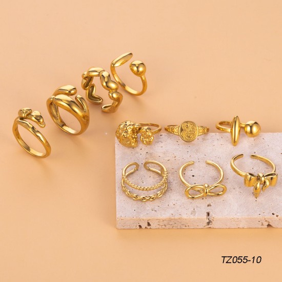 Stainless steel open ring