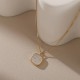 Square Shell Stainless Steel Necklace