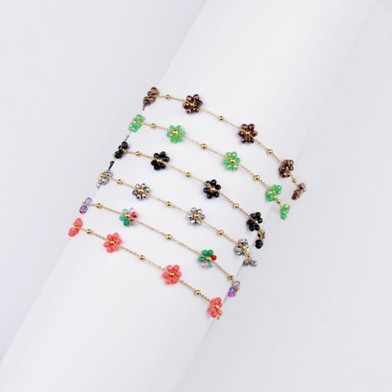 Stainless steel bead chain for floral decoration