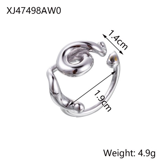Stainless steel open ring
