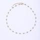 Crystal natural stone stainless steel bead chain