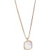 Square Shell Stainless Steel Necklace