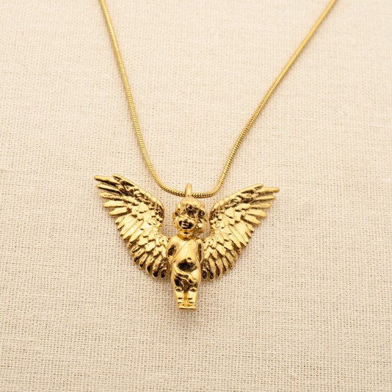 Angel Wings Stainless Steel Necklace