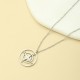 Compass stainless steel necklace