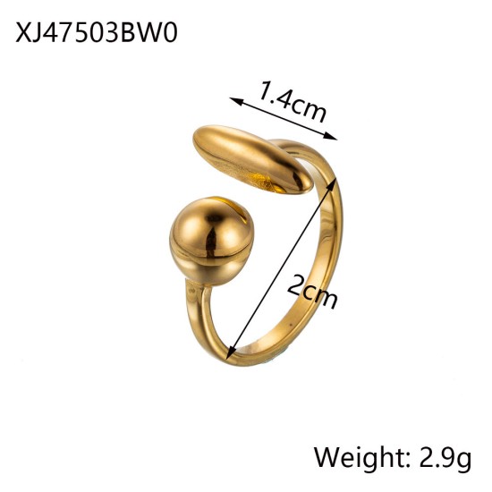 Stainless steel open ring