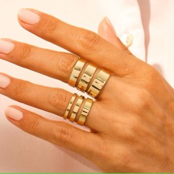 Flat stainless steel ring