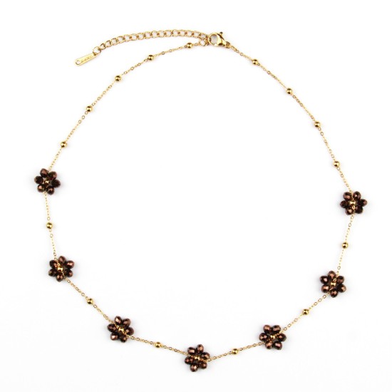 Stainless steel bead chain for floral decoration