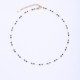Crystal natural stone stainless steel bead chain