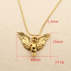 Angel Wings Stainless Steel Necklace