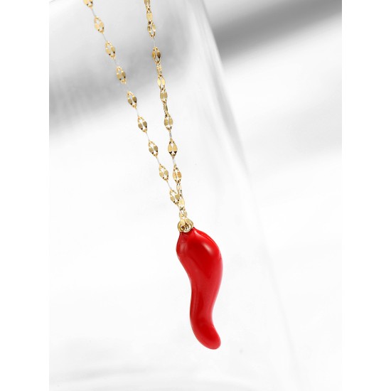 Chili Stainless Steel Necklace