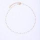 Crystal natural stone stainless steel bead chain