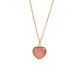Beimu Peach Heart Stainless Steel Necklace