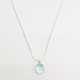 Elliptical Moonstone Stainless Steel Necklace