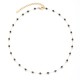 Crystal natural stone stainless steel bead chain