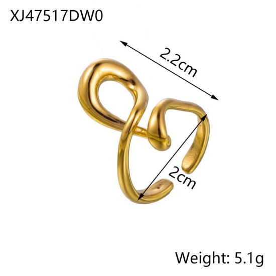 Stainless steel open ring