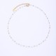 Crystal natural stone stainless steel bead chain
