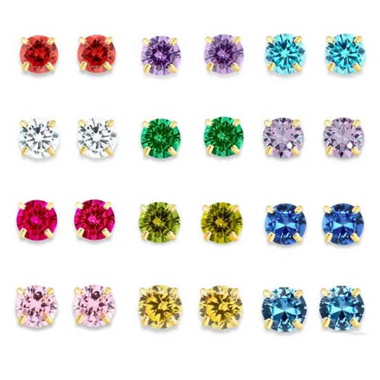 Zircon diamond stainless steel earrings