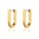 Alien shaped ear bone buckle stainless steel earrings