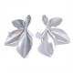 Flower Leaf Stainless Steel Earrings