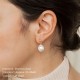 Pearl stainless steel earrings
