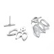 Hollow flower stainless steel earrings