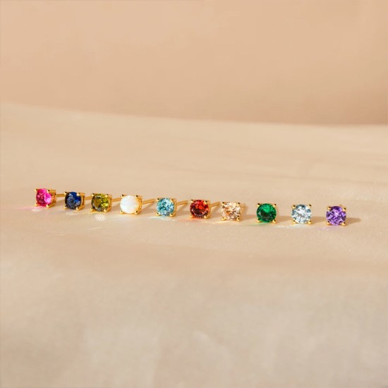 Zircon diamond stainless steel earrings