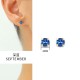 Zircon diamond stainless steel earrings