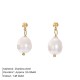 Pearl stainless steel earrings
