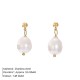 Pearl stainless steel earrings