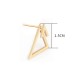 Detachable triangular stainless steel earrings