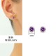 Zircon diamond stainless steel earrings