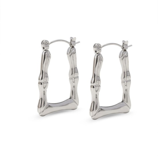 Geometric design stainless steel earrings