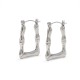 Geometric design stainless steel earrings