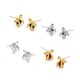Cherry bow stainless steel earrings