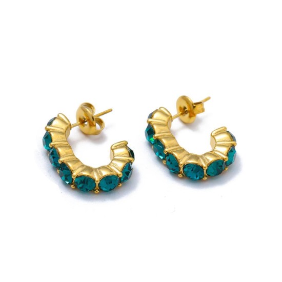 Irregular geometry stainless steel earrings