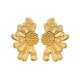 Stainless steel flower earrings