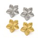 Five leaf flower stainless steel earrings