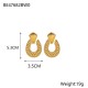 Tail pendant stainless steel earrings